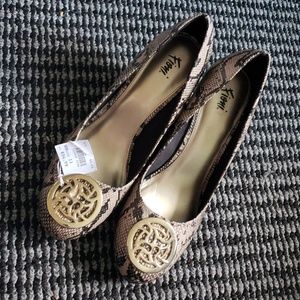 Snakeskin Wedge Heels